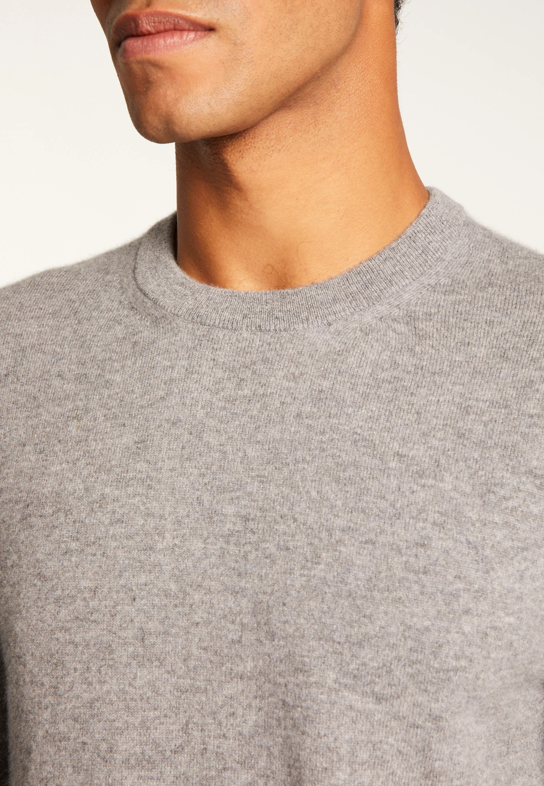 EVAINAH24 - Pull col rond en cachemire | Gris