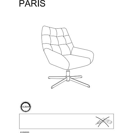 Paris lænestol - mørkegrøn