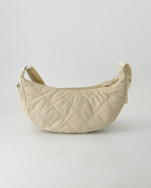 Seidenfelt Hetta Halfmoon Bag Umhängetasche in Beige