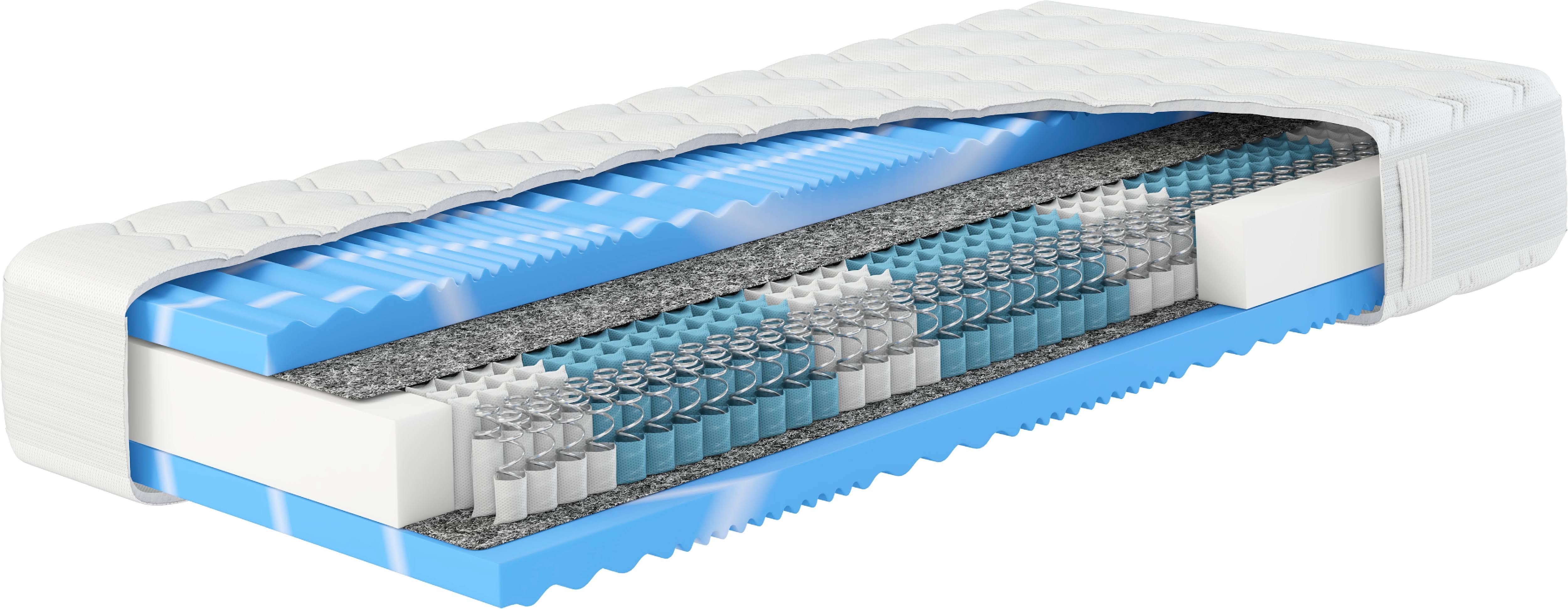 Taschenfederkernmatratze HN8 SCHLAFSYSTEME Premium-Taschenfederkern-Matratze XXL Gelstar T-1000