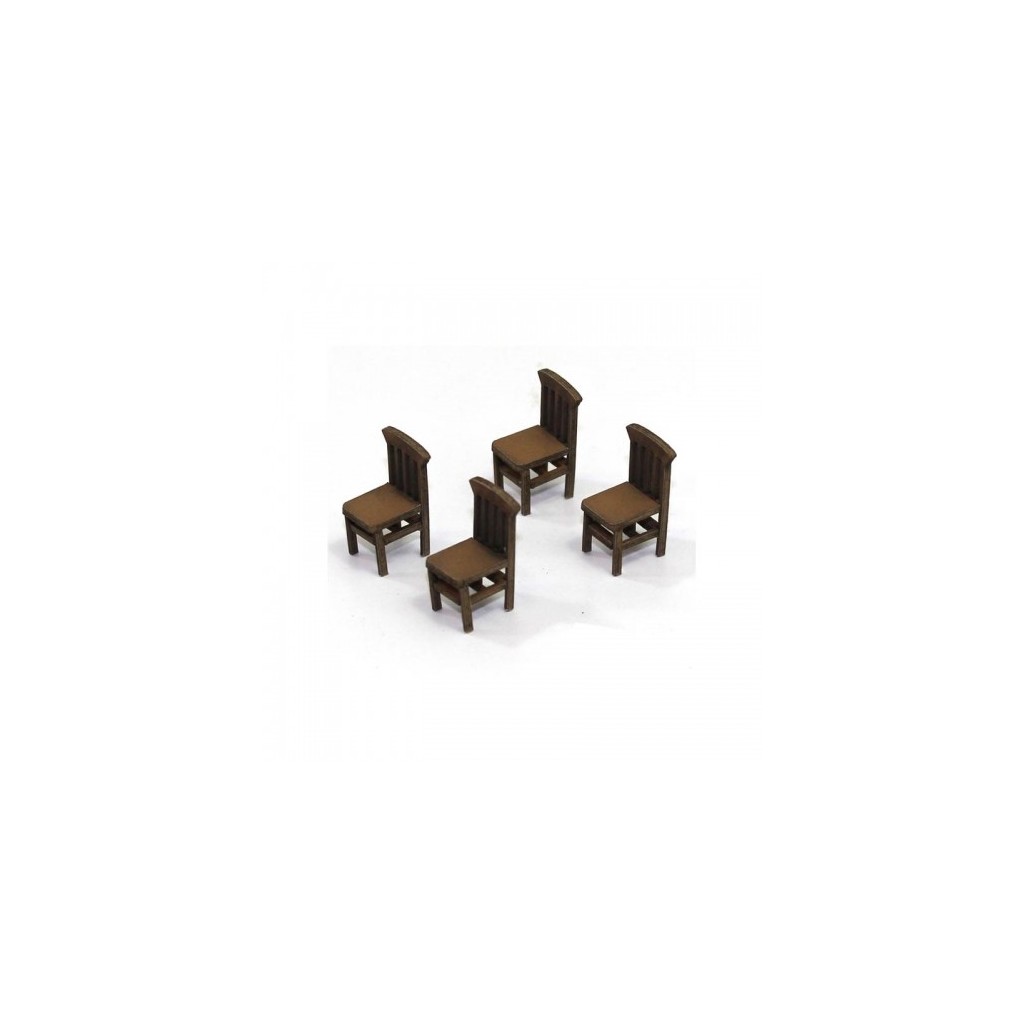 Chaises à Dossier Carré A (x4)