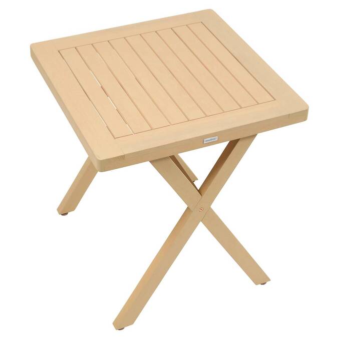 Table de jardin carrée XENIA Eucalyptus