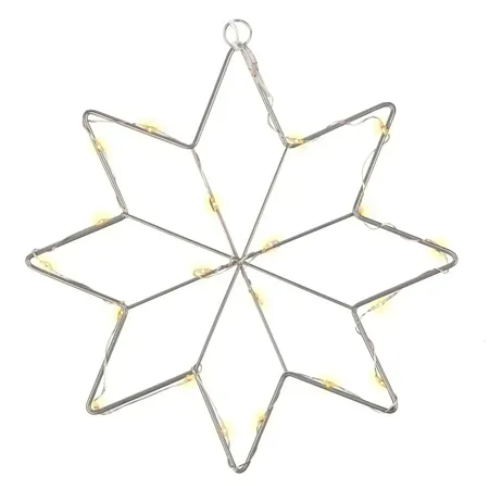 Idena LED Kristallsterne 3er 15/17/20cm ww 6hTimer