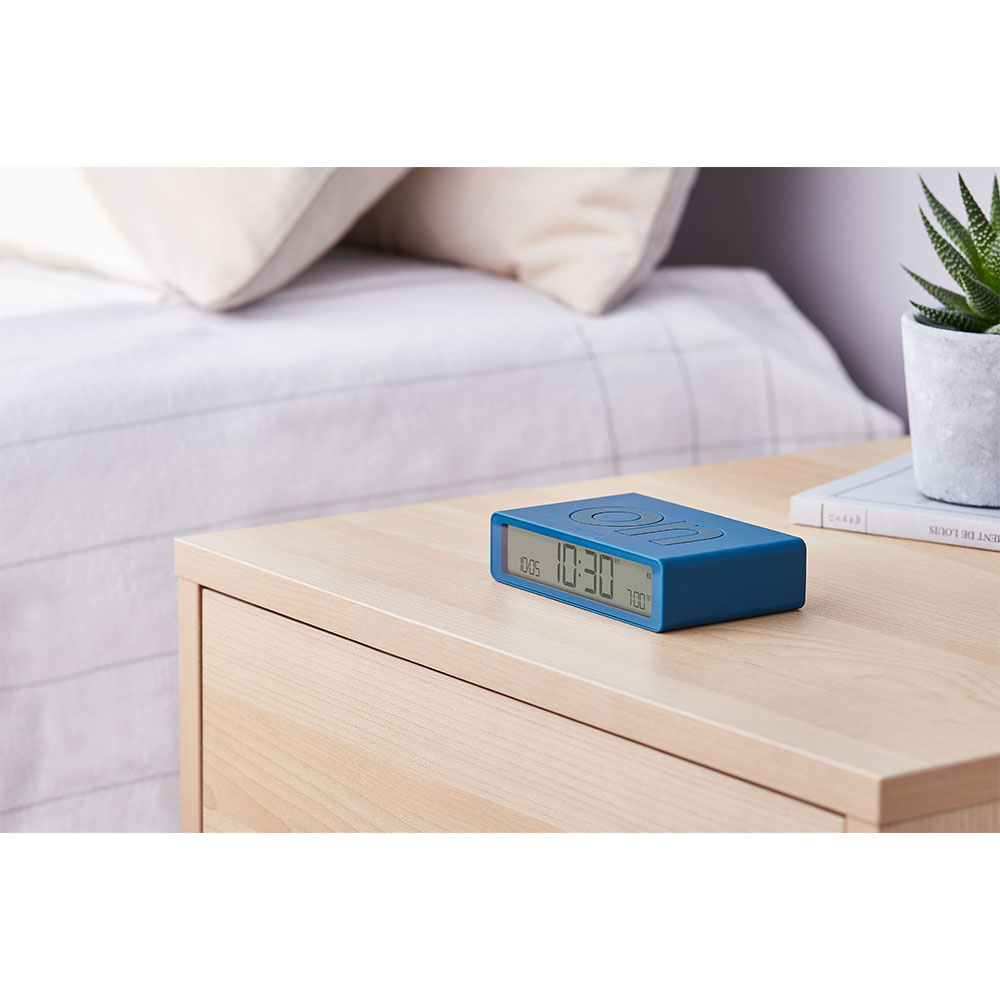 Flip Classic Digitaler Wecker Nachttisch Uhr mit LCD Display (LEX-LR157BF9) - Duck Blue