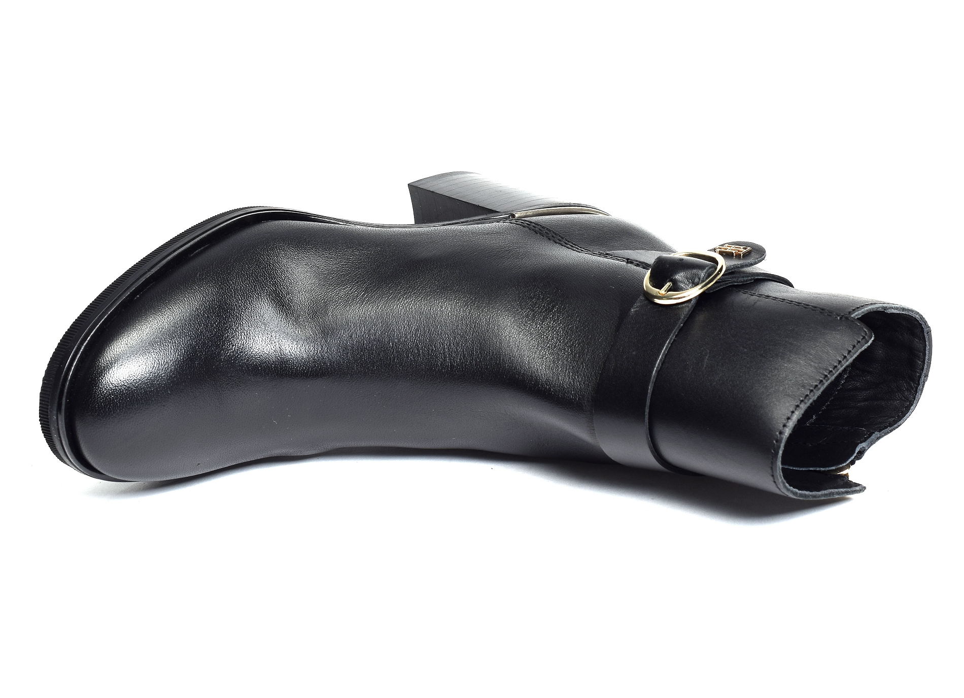 Th belt heeled boot 6766 noir