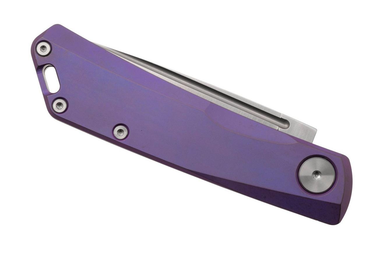 Real Steel Luna TS 7001TS05 Satin N690, Violet Purple Monochrome Titanium, zakmes, Jakub Wieczorkiewicz design