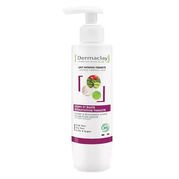 Loção Corporal Firmadora Intensa Dermaclay para Corpo e Busto, Orgânica, 200ml