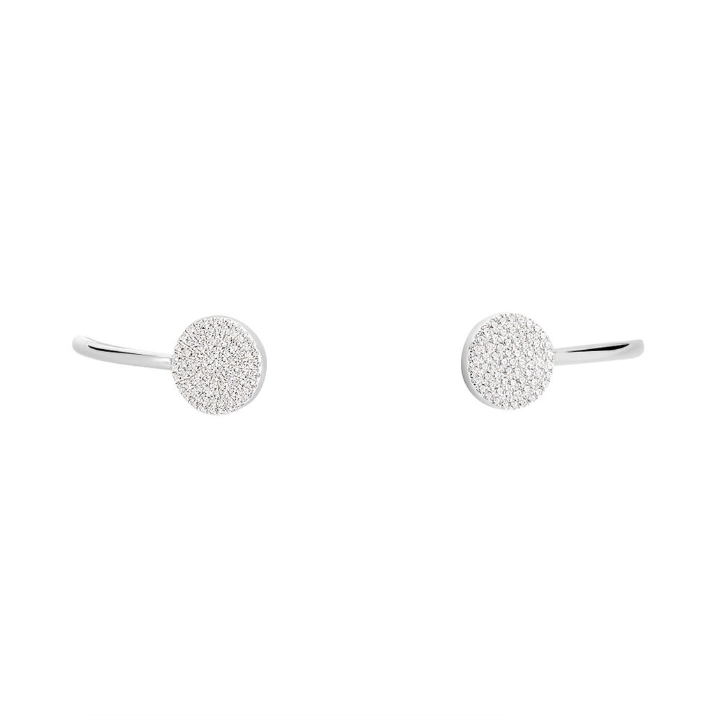 Bracelet Jonc Domitylle Argent Blanc Oxyde De Zirconium