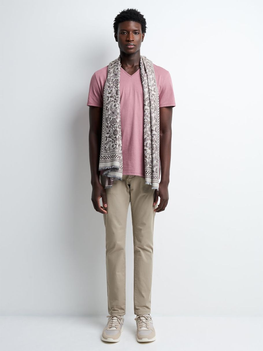 Tee-shirt col v uni