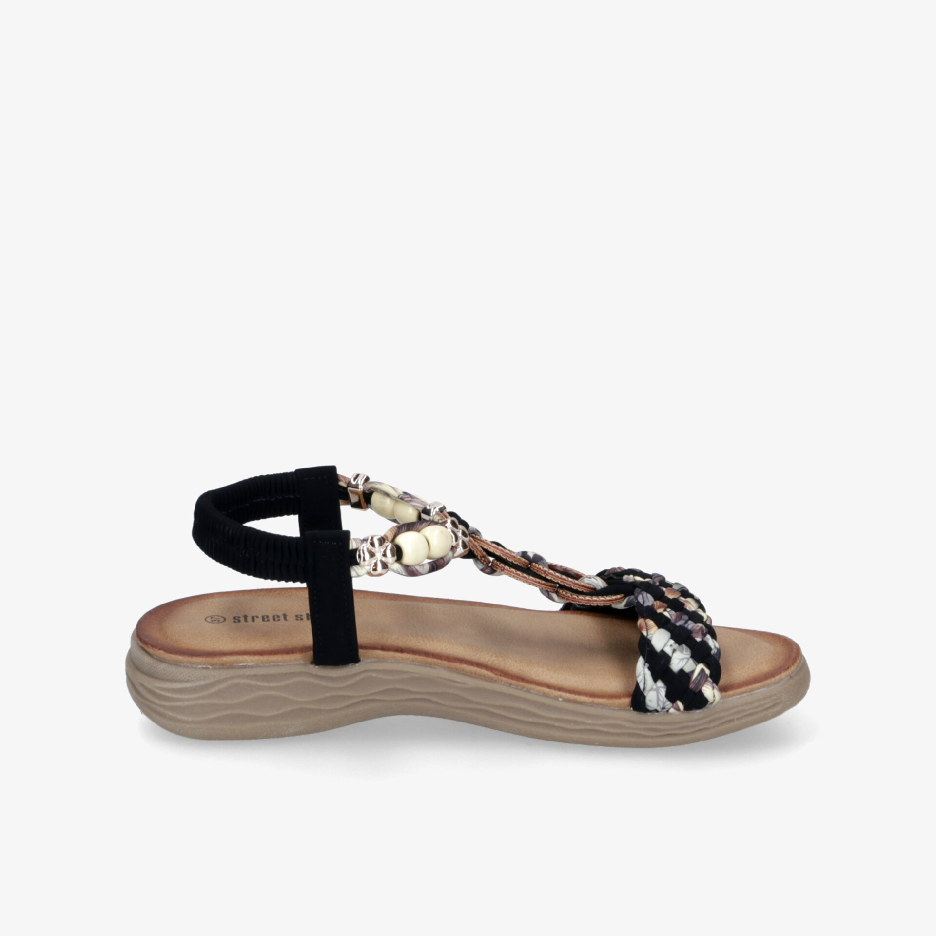 street shoes Damen Riemchensandalen schwarz