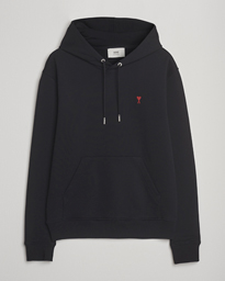 AMI Heart Logo Hoodie Black