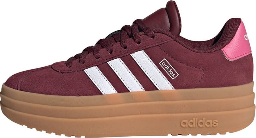 Adidas Sportswear VL Court Bold suède sneakers donkerrood wit Suede 35 1 2