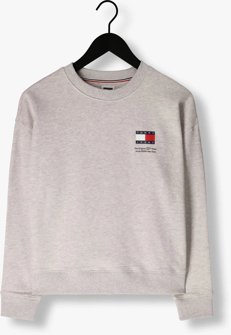 TOMMY JEANS grijze tommy jeans sweater tjw bxy graphic flag crew
