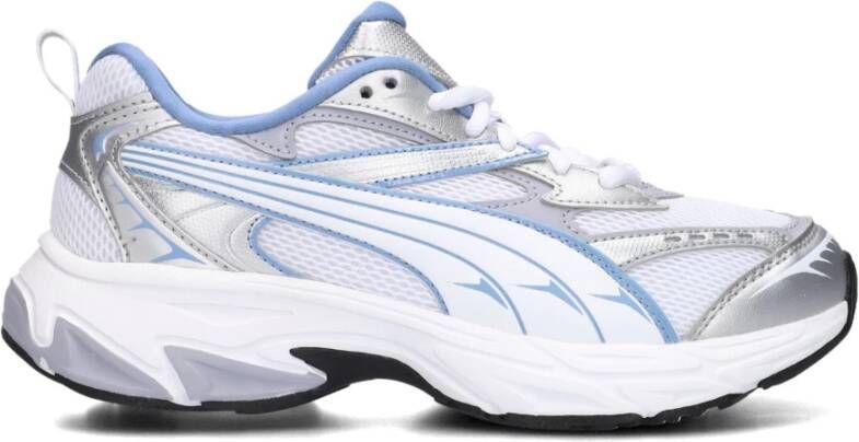 Puma Morphic sneakers wit lichtblauw zilver Mesh Meerkleurig 35.5