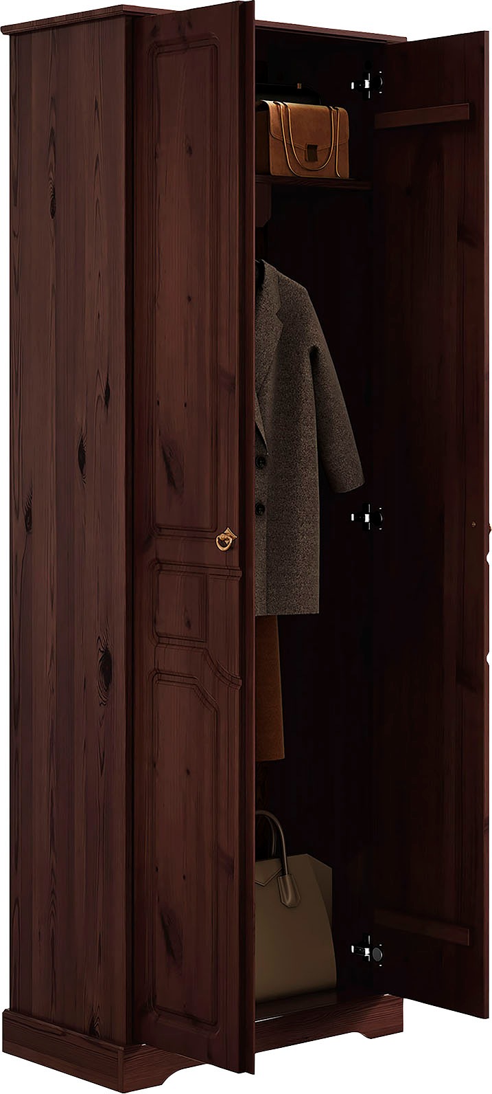 Home affaire Garderobenschrank »Klera« Breite 67 cm, aus massiver Kiefer, FSC®-zertifiziert
