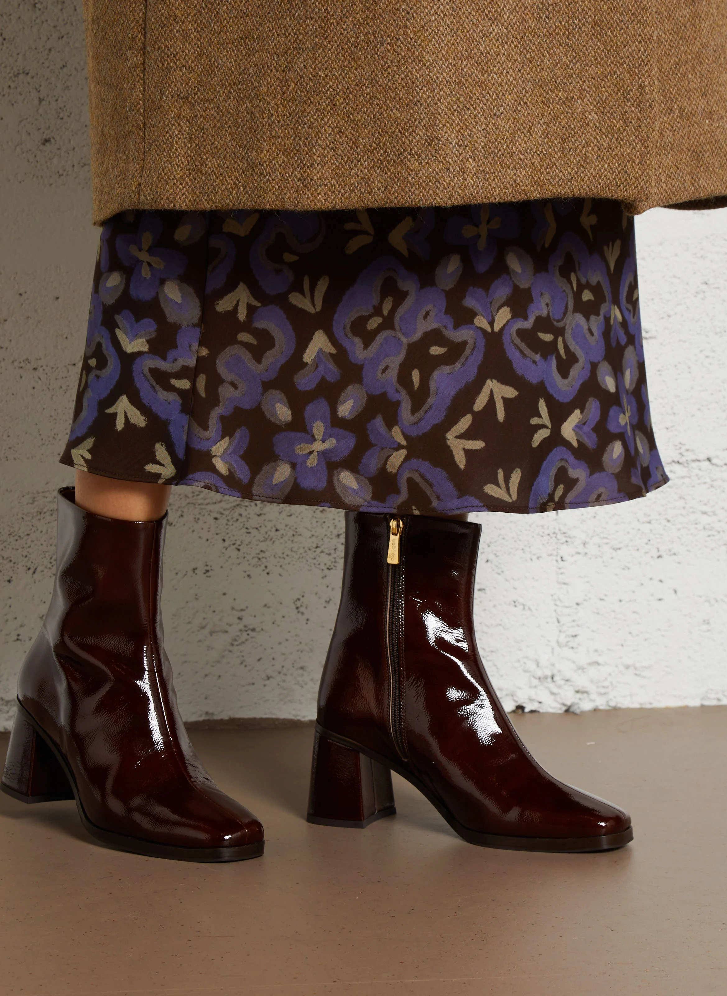 SCARLETT - Bottines en cuir | Marron