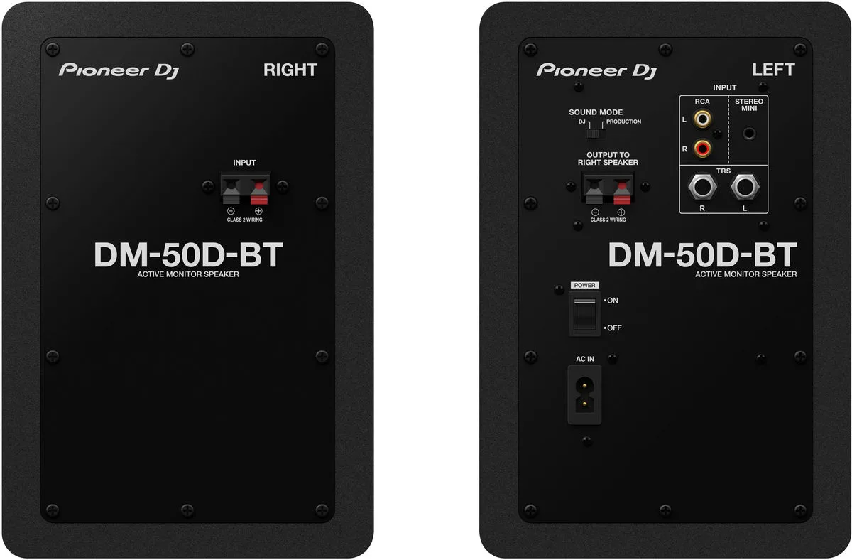 Pioneer DM-50D BT Noir (la paire) Enceintes de monitoring