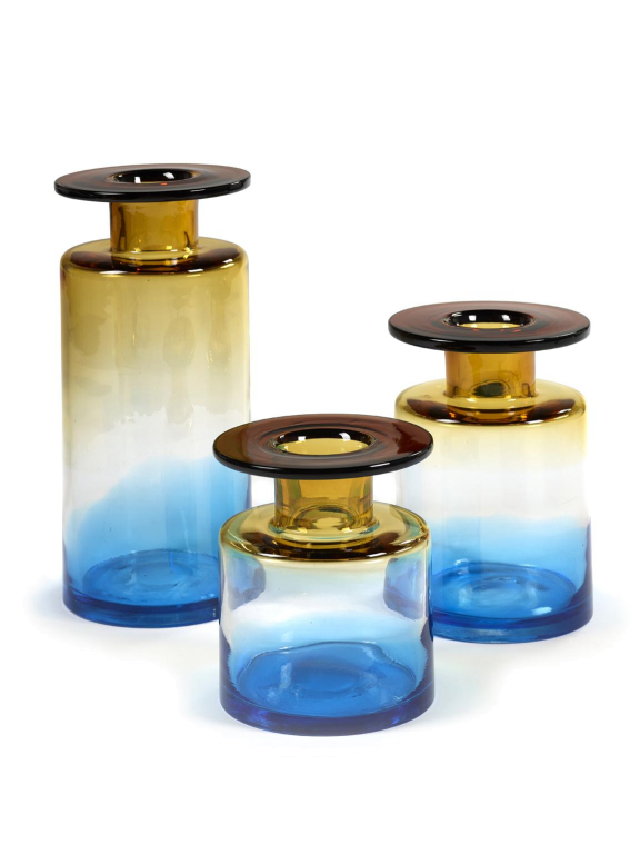 Serax Wind & Fire by Marie Michielssen vaas large blauw/amber