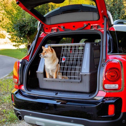 Transportadora para cães Atlas Car Scenic, preta