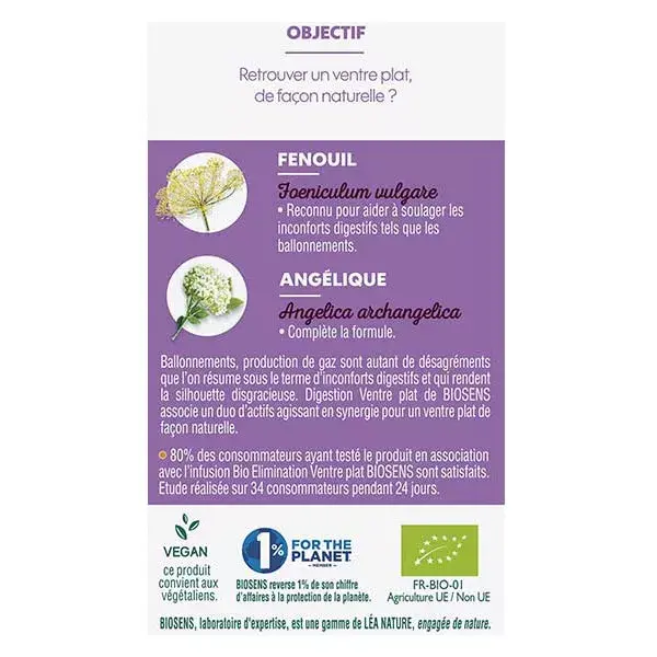 Biosens Digestão Estômago Plano Orgânico 48 Cápsulas Vegetais