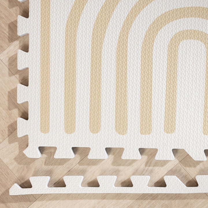 Foam Puzzelmat - Alfie XL Grid Beige