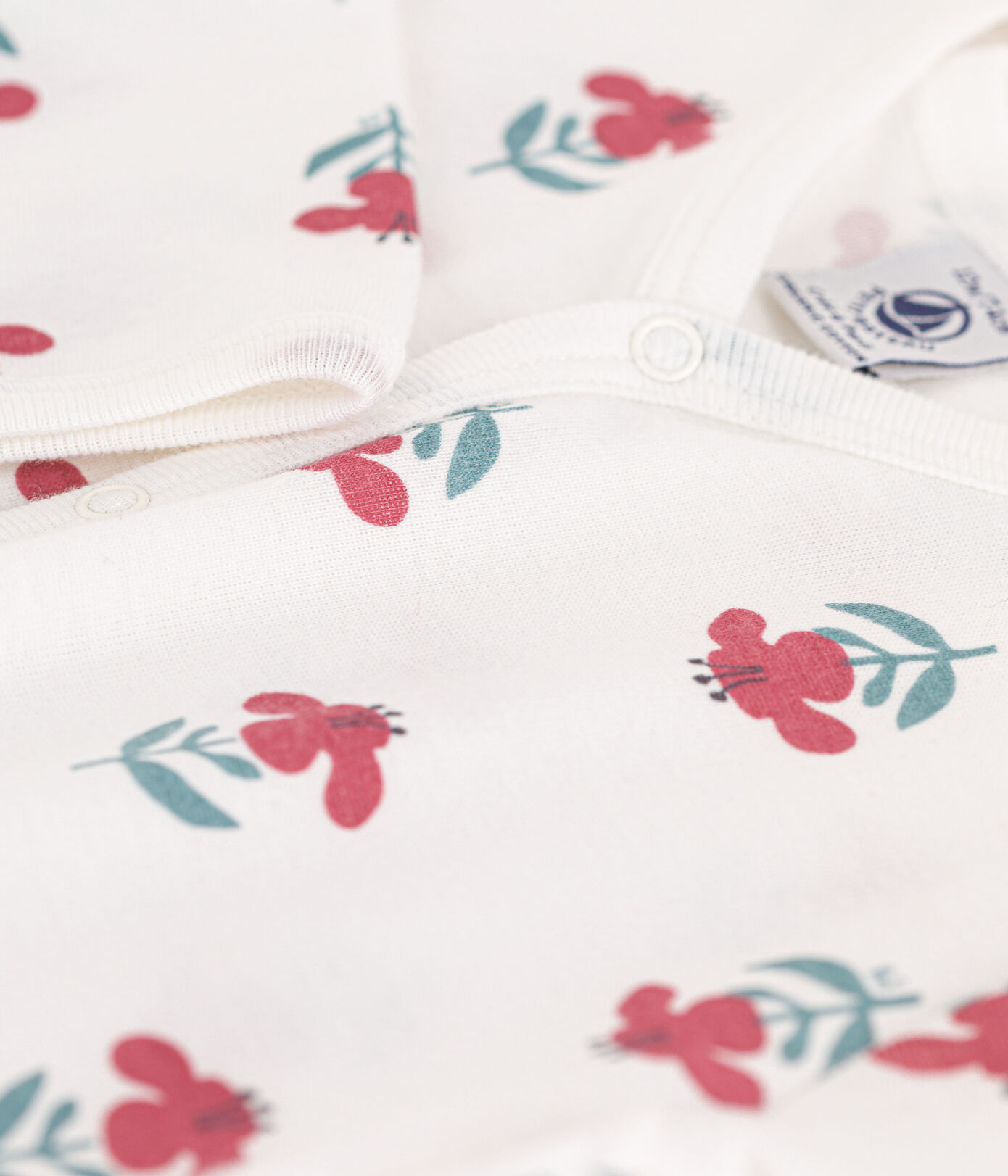 Dors-bien sans pieds fleurs en coton