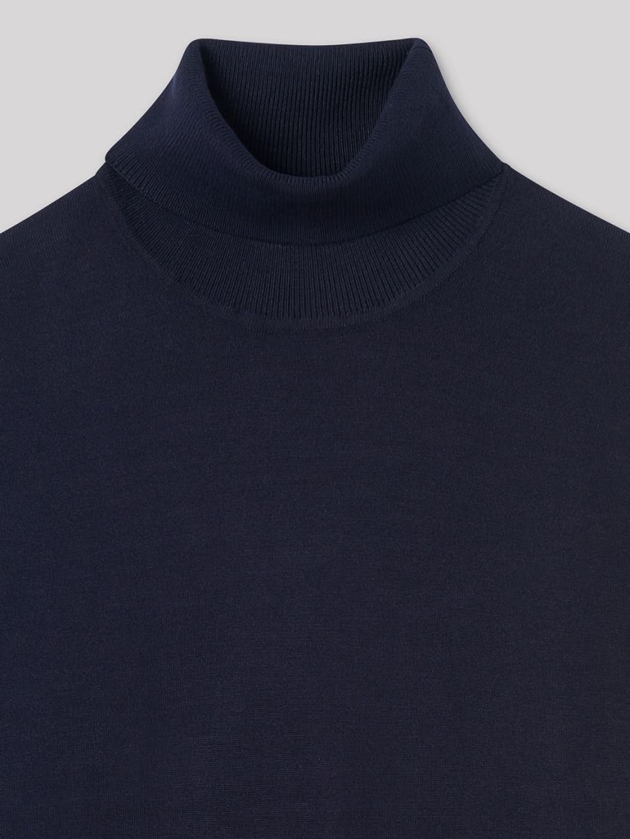 Pull col roulé en viscose certifiée