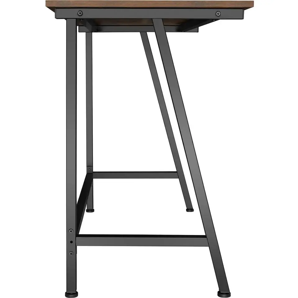 tectake Bureau Newton 100x50x77cm, Industrieel Hout Donker, Rustiek