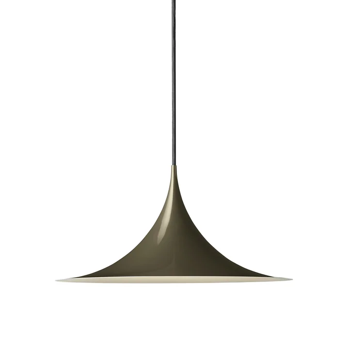Gubi - Semi Pendelleuchte, Ø 30 cm, dark cocoa glossy