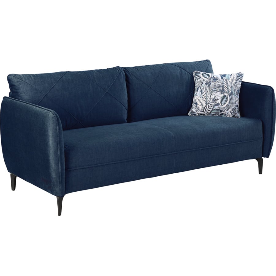 2,5er-Sofa Varese Samtvelours blau