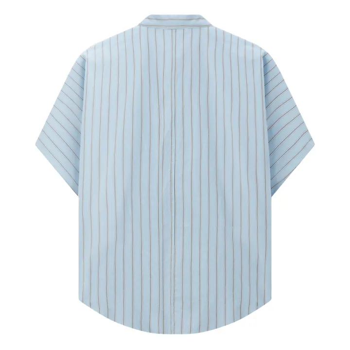 Pomandère Chemise Manches Courtes Rayures | Bleu