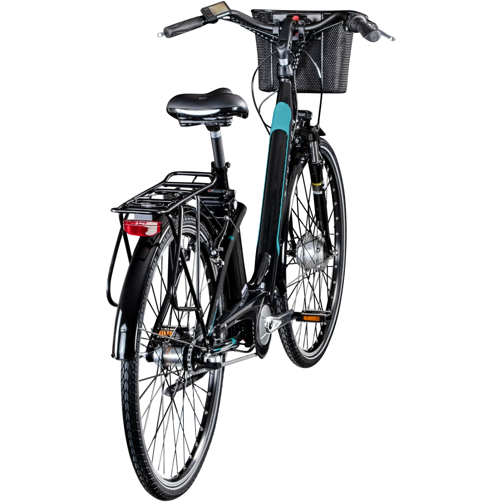 Zündapp Elektro Damenrad Z510 - schwarz-türkis - 48 cm Rahmenhöhe