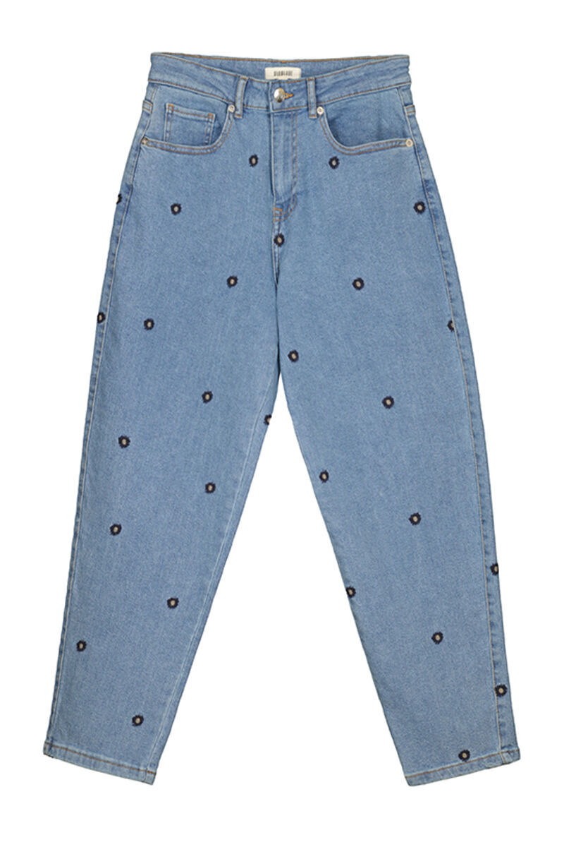 Calça jeans confortável de 5 bolsos - Azul escuro