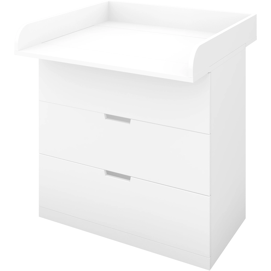Polini Kids Wickelaufsatz für IKEA Malm Hemnes und Nordli weiß