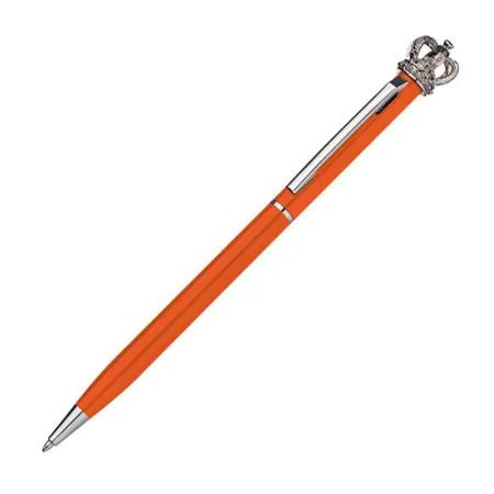 Macma Drehkugelschreiber aus Metall mit Krone, orange