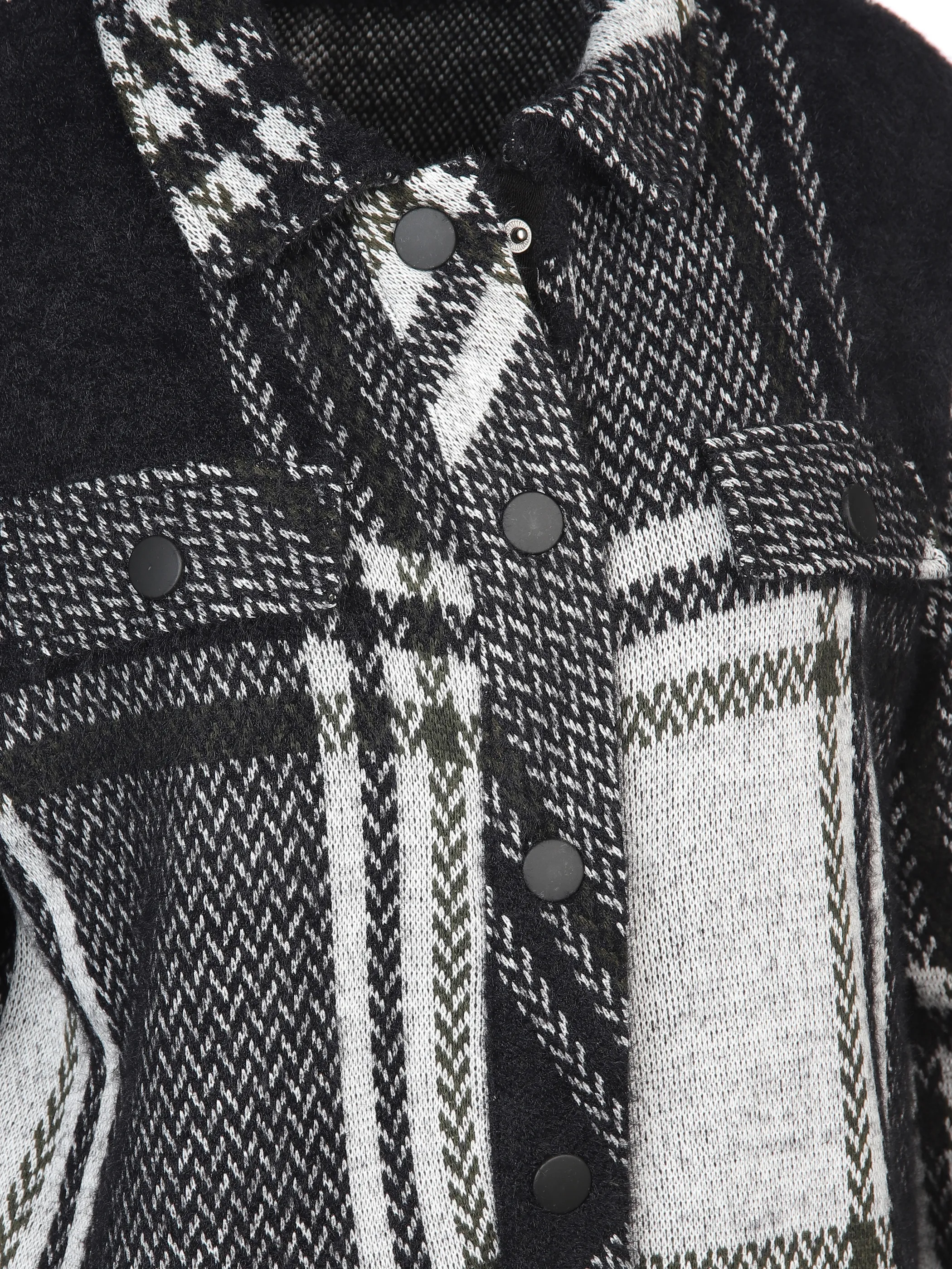 Damen Jaquard-Cardigan mit Knöpfen