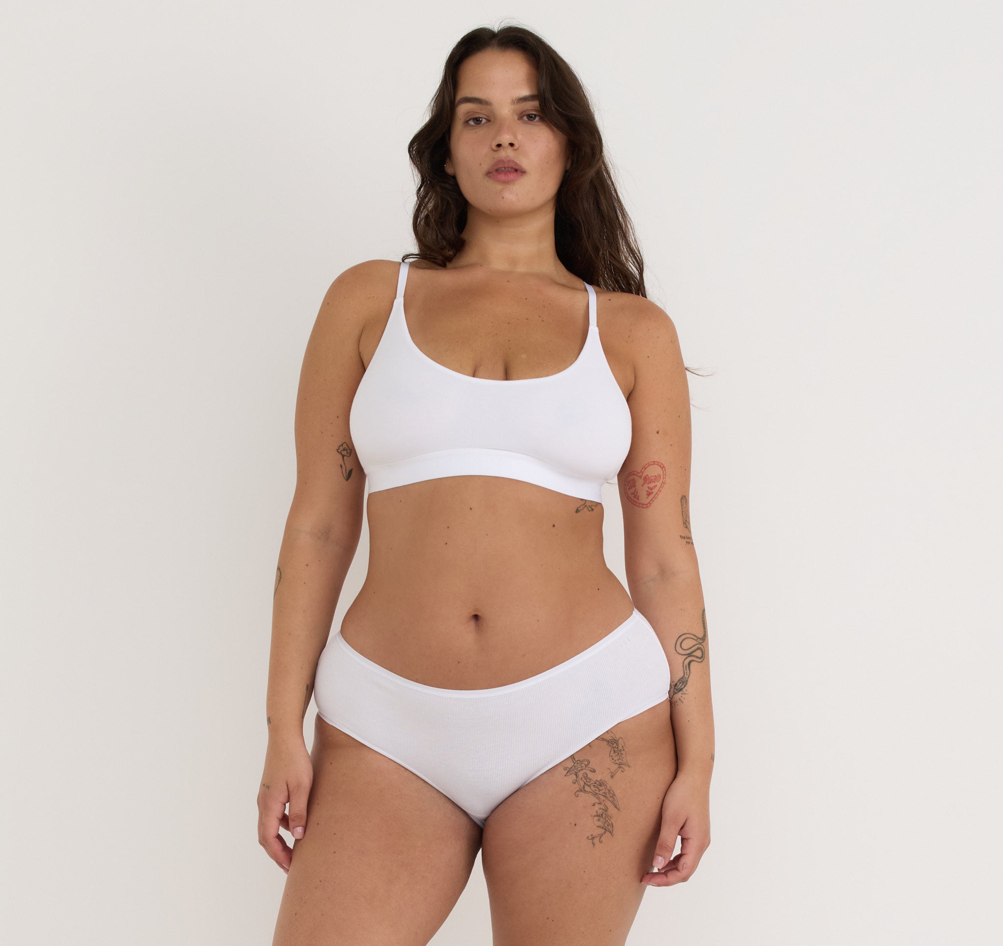 ORGANIC COTTON<br>Core Open Back Scoop Bralette