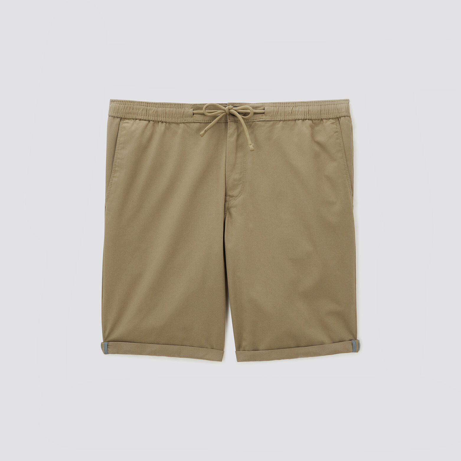 Bermuda chino taille élastiquée Camel