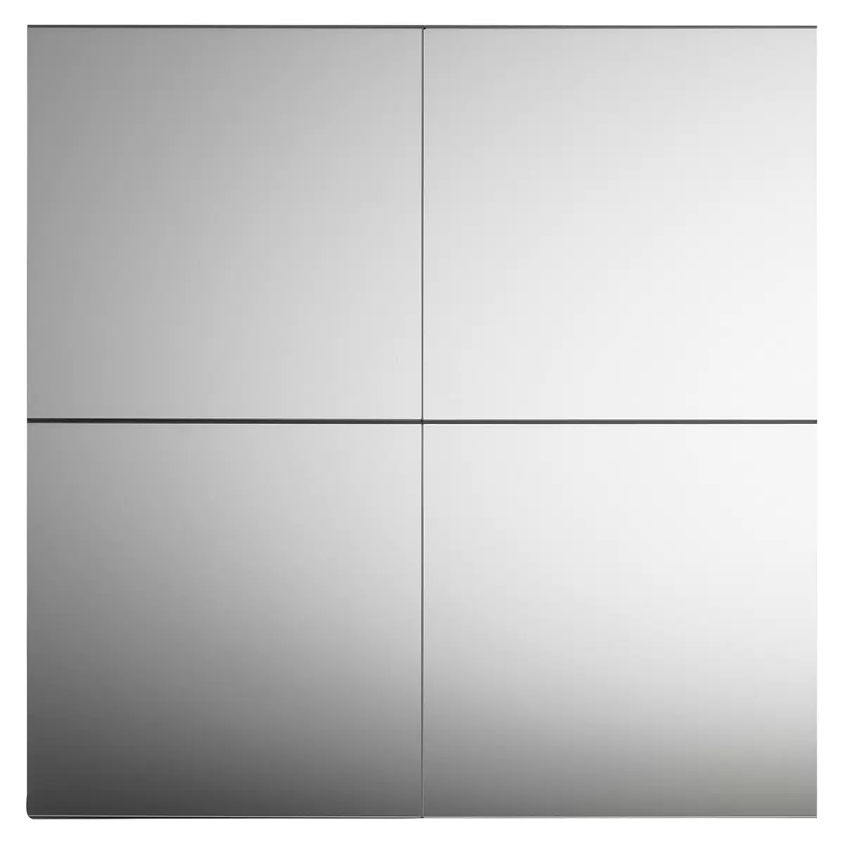 Spiegelfliesenset Quattro Silber 108-102 Silber