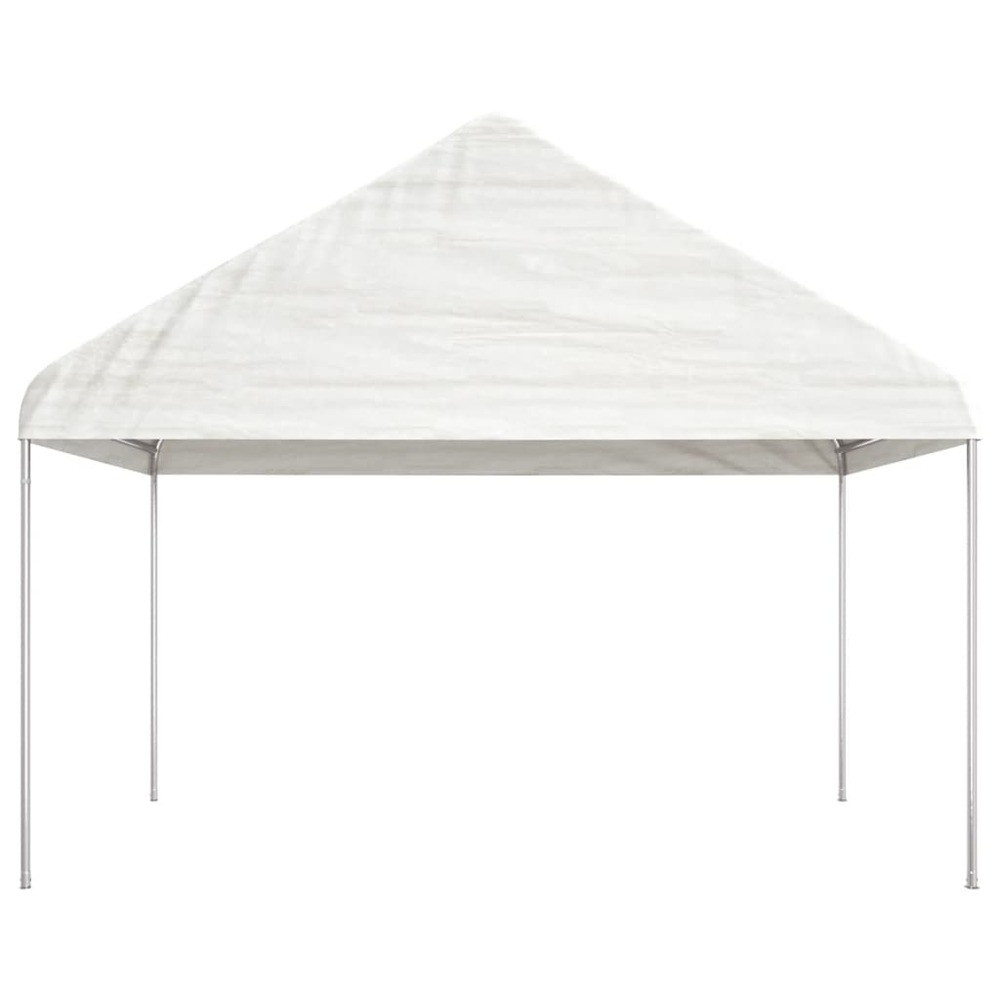 Belvédère avec toit blanc 15,61x4,08x3,22 m polyéthylène
