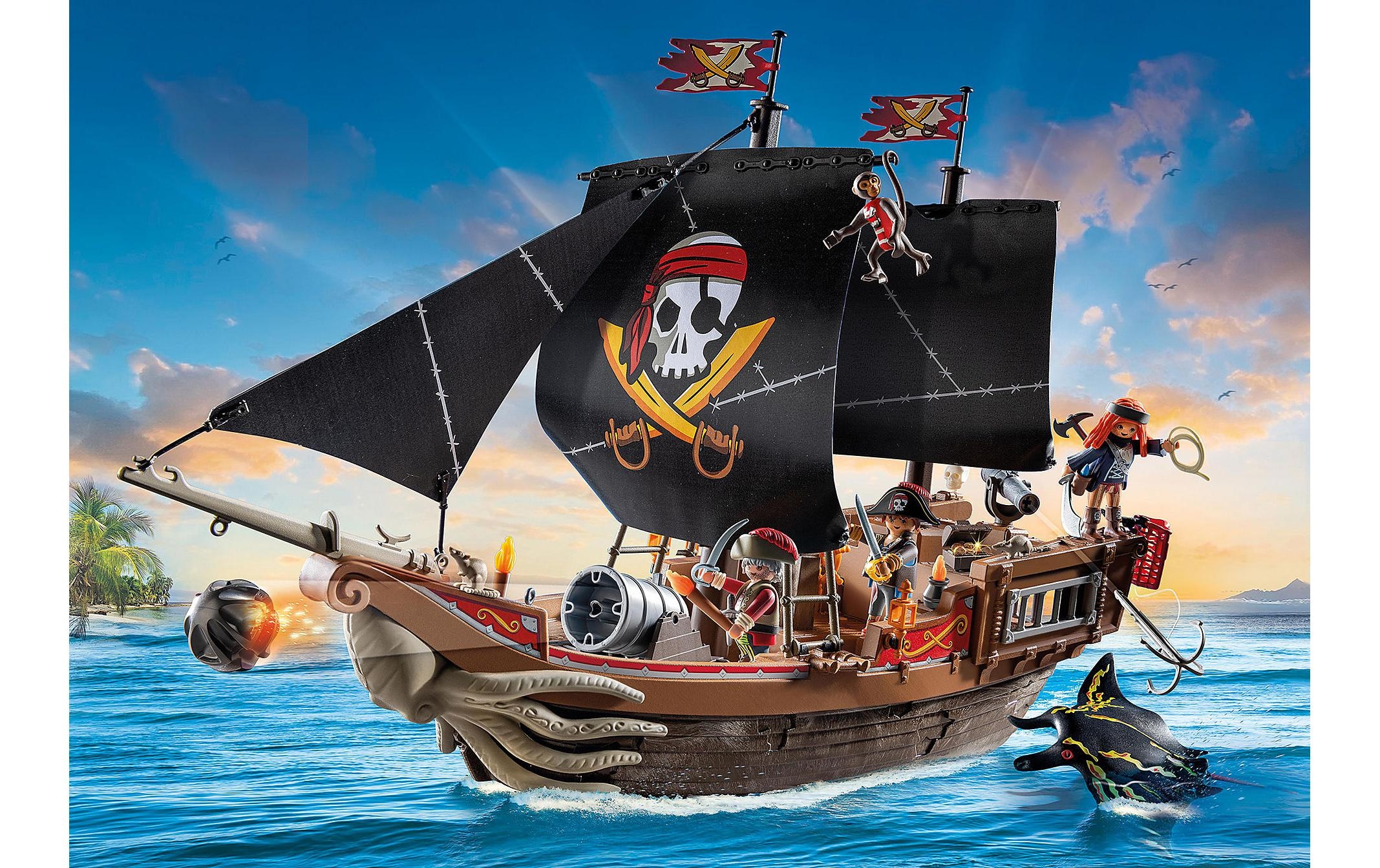 Playmobil® Spielbausteine »Pirates Grosses Piratenschiff 71530«