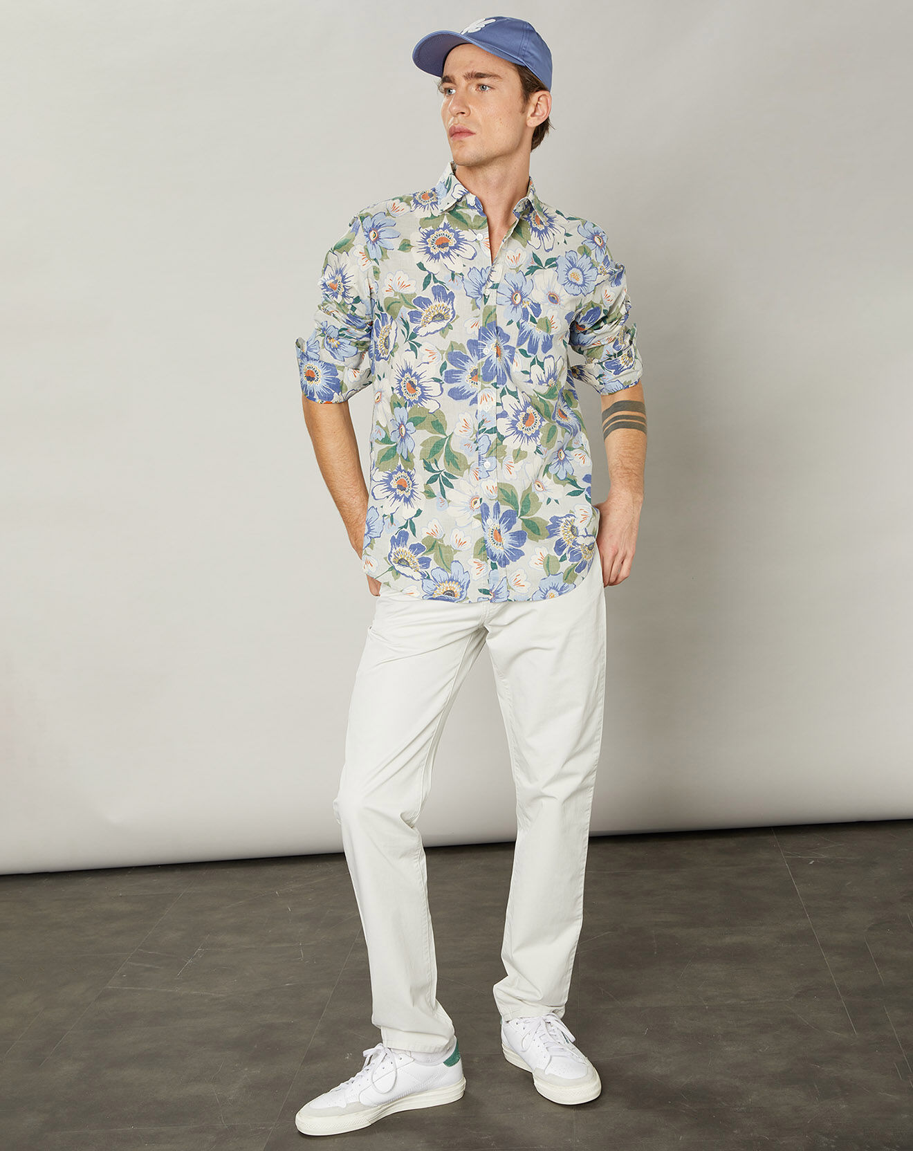 Hartford Chemise slim Storm sable