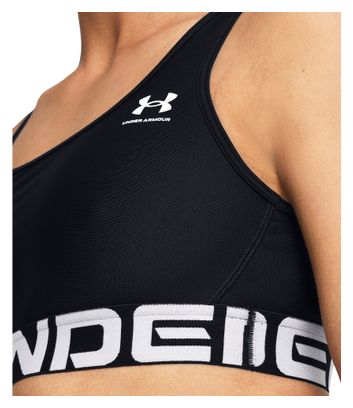 Brassière Under Armour HeatGear Armour Mid Branded Noir Femme