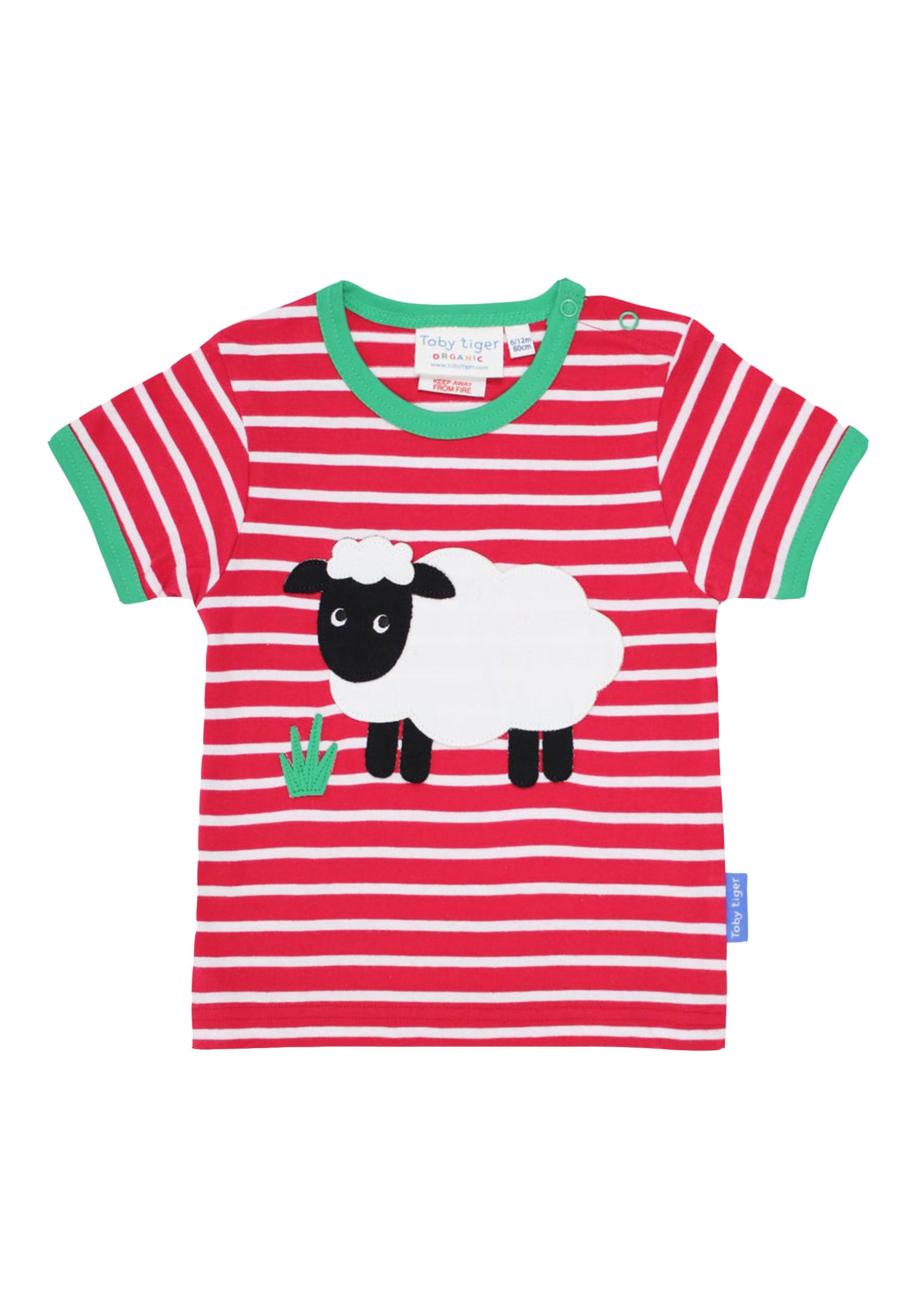 Toby Tiger T-Shirt mit Schaf Applikation