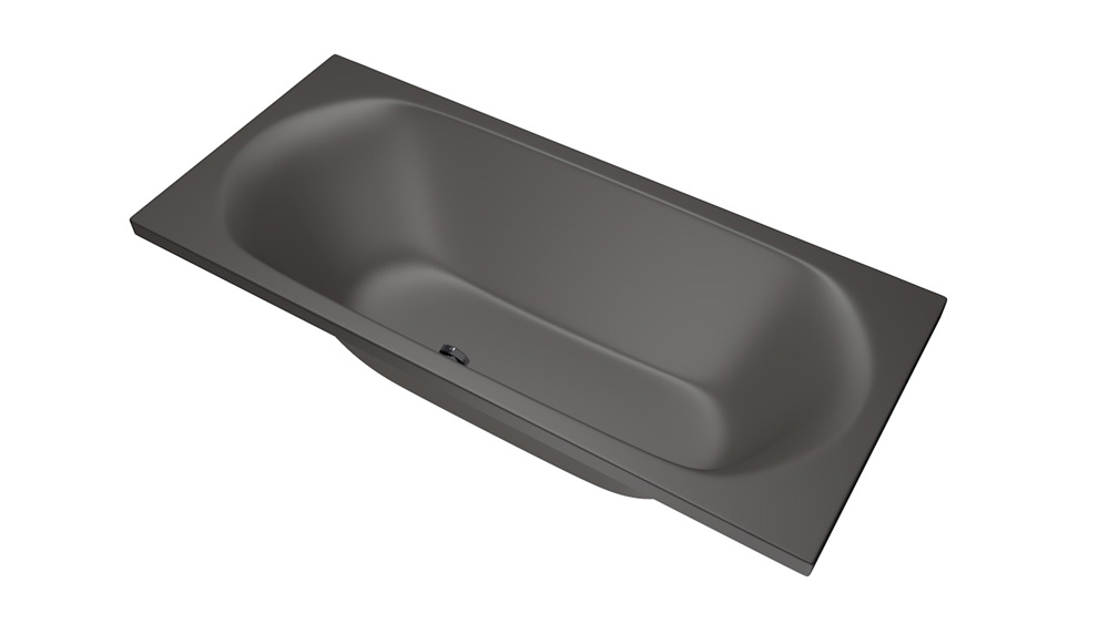 Xenz Cuba badkuip 180x80x48cm antraciet