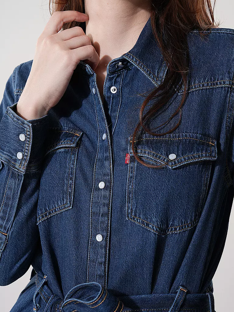 LEVI'S® Midikleid QUINNEY dunkelblau