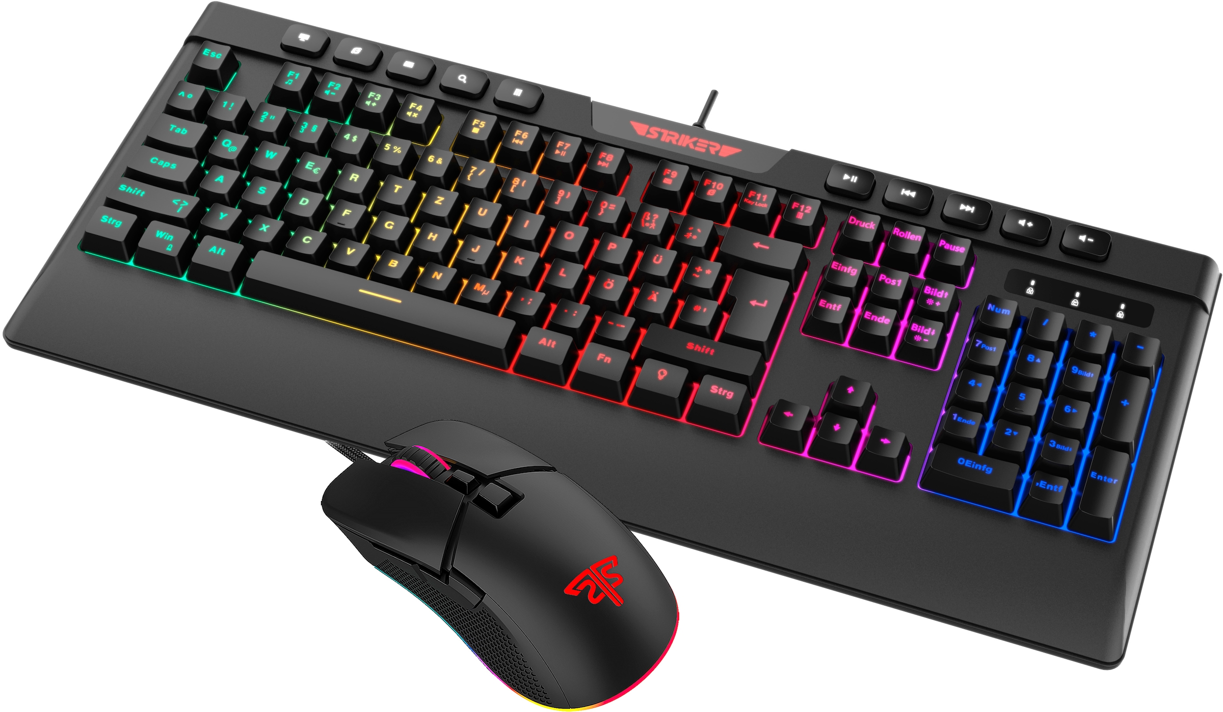 Hyrican Tastatur- und Maus-Set »Striker Gaming Sparset Level Bronze«