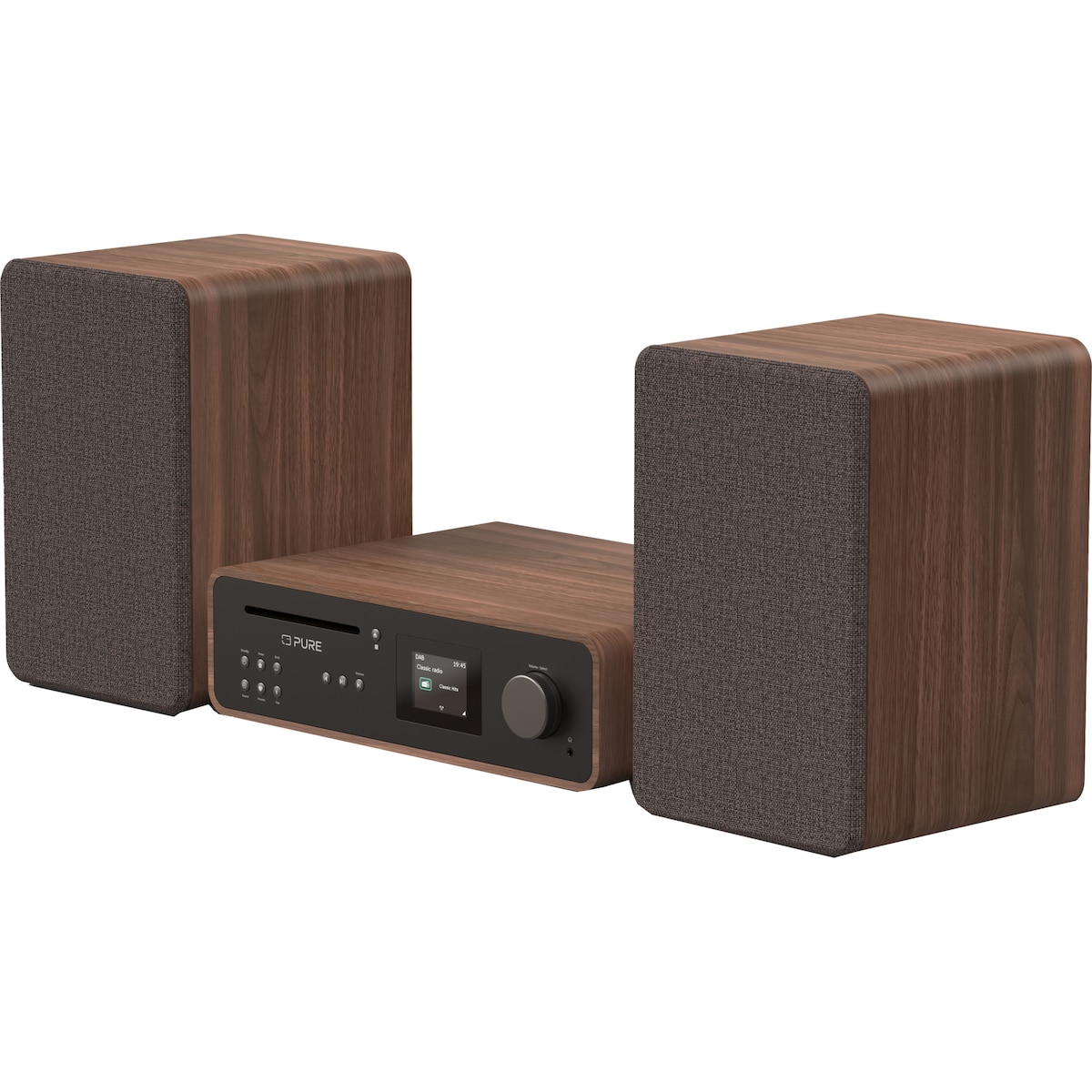 Pure Classic Stereo micro Hi-Fi system (kaffe)