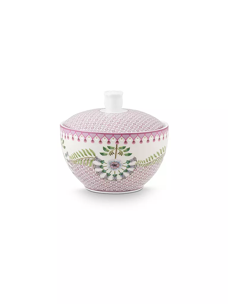 PIP STUDIO Zuckerdose 300ml LILY & LOTUS 120ml Tiles Lilac lila