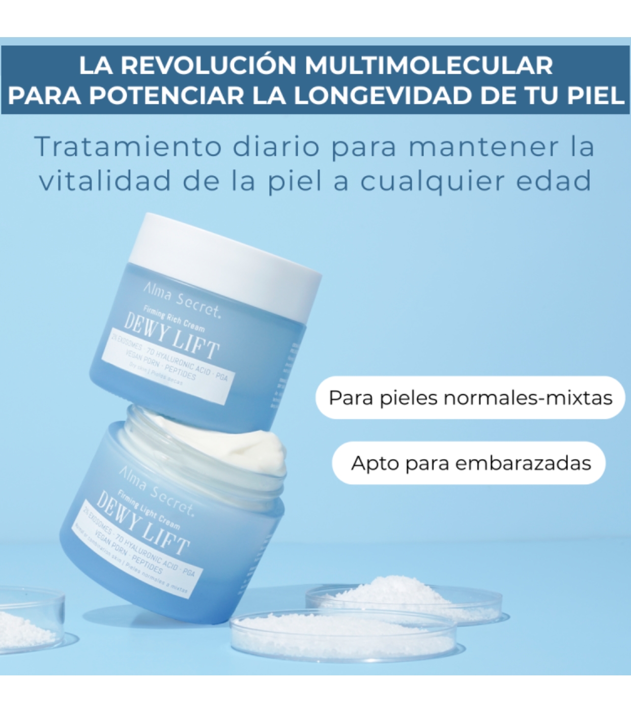 Alma Secret - Creme Facial Firmador Dewy Lift - Pele Normal a Mista
